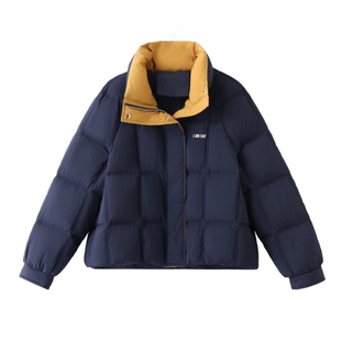 短款羽绒服女2025冬季新款韩系独特超漂亮加厚保暖立领面包服外套