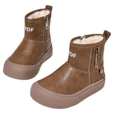 红蜻蜓儿童加绒雪地靴