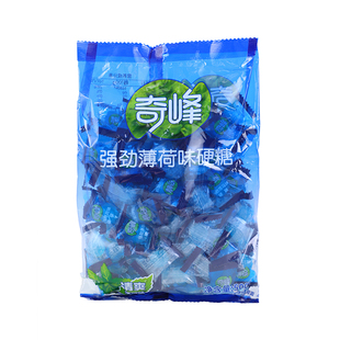 奇峰冰凉超爽强劲薄荷味硬糖清凉休闲解馋硬质糖果零食整袋500g