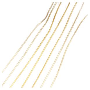 14k包金针式万能项链46厘米蛇骨链1.2链调节伸缩手链21.5厘米diy