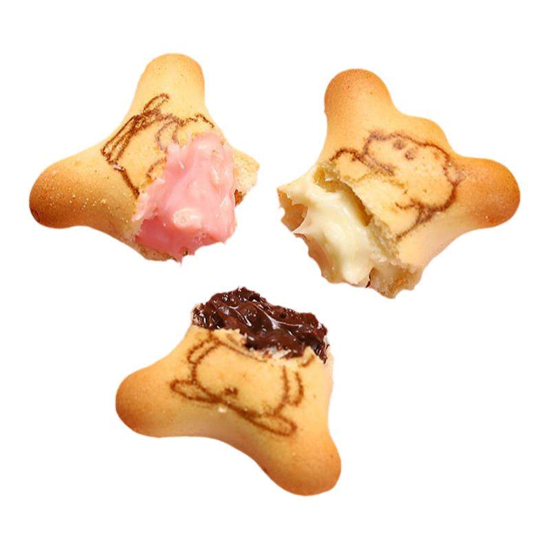 小熊注心饼干小熊饼干独立小包装网红零食早餐糕点夹心饼干