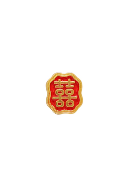 民族风男女喜庆喜字胸针不伤衣服