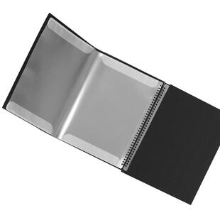 四页展开式曲谱夹乐谱夹钢琴谱夹子可修改便携折叠A4a3黑色文件夹