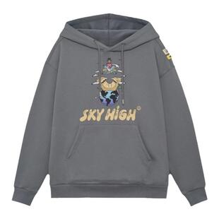 李宁冬季男女款Steven Harrington加绒保暖套头卫衣AWDRF77