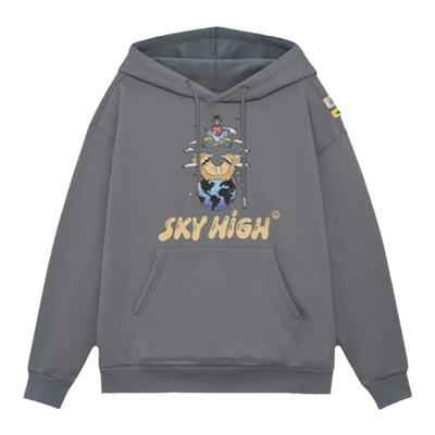 李宁冬季男女款Steven Harrington加绒保暖套头卫衣AWDRF77