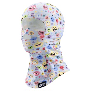 高乐捷儿童滑雪面罩男女童冬季户外骑行防风防寒护脸小孩保暖头套