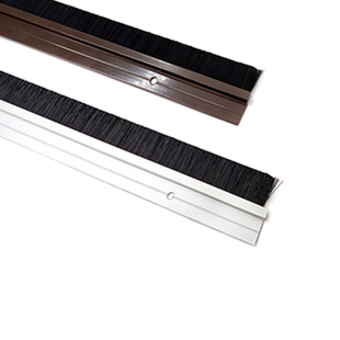 门底密封条毛条铝合金门缝密封条木门边隔音条毛刷门挡防风防尘条