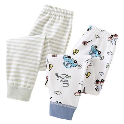 2件装男女宝宝秋裤纯棉儿童睡裤