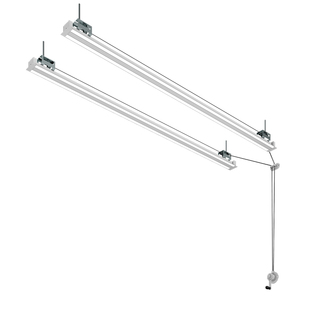 衣恋阳光手摇双杆隐形晾衣架室内阳台嵌入式晒衣架顶装隐藏晾衣杆