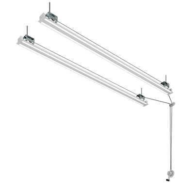 手摇隐形晾衣架铝合金双杆隐藏式