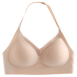 挂脖美背内衣女小胸聚拢2026新款爆款隐形露背一体式性感吊带文胸