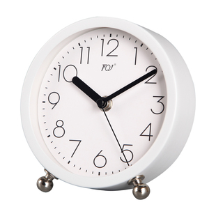 TQJ百搭简约座钟家用台式坐钟静音桌面钟时尚台面床头石英电波表
