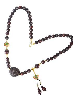 火星陨石原石项链:8mm手工气质天然百搭简约原石保真个性礼物气质