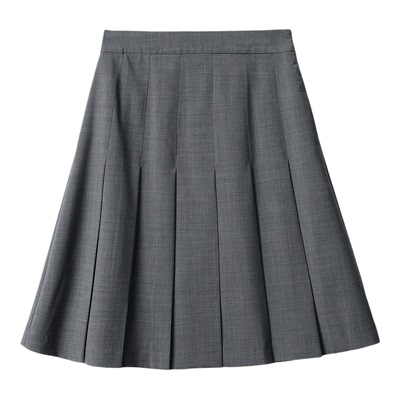 衣橱搭子【羊毛舒弹/万搭显瘦/隐形拉链】M*iu知识分子A摆压褶裙