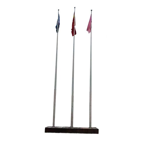 不锈钢户外旗杆电动遥控升降配件学校广告12米定制底座手摇滑轮