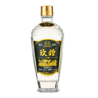 玖糟25藏500ml52度纯粮食白酒