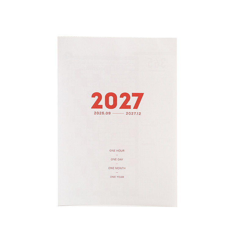 2027年简约日历拍纸本计倒计时划本子手撕打卡本手写台历挂历墙贴