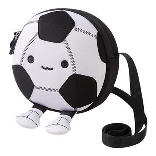 诺狐儿童斜挎包可爱足球玩偶包包男孩户外休闲旅游小背包生日礼物