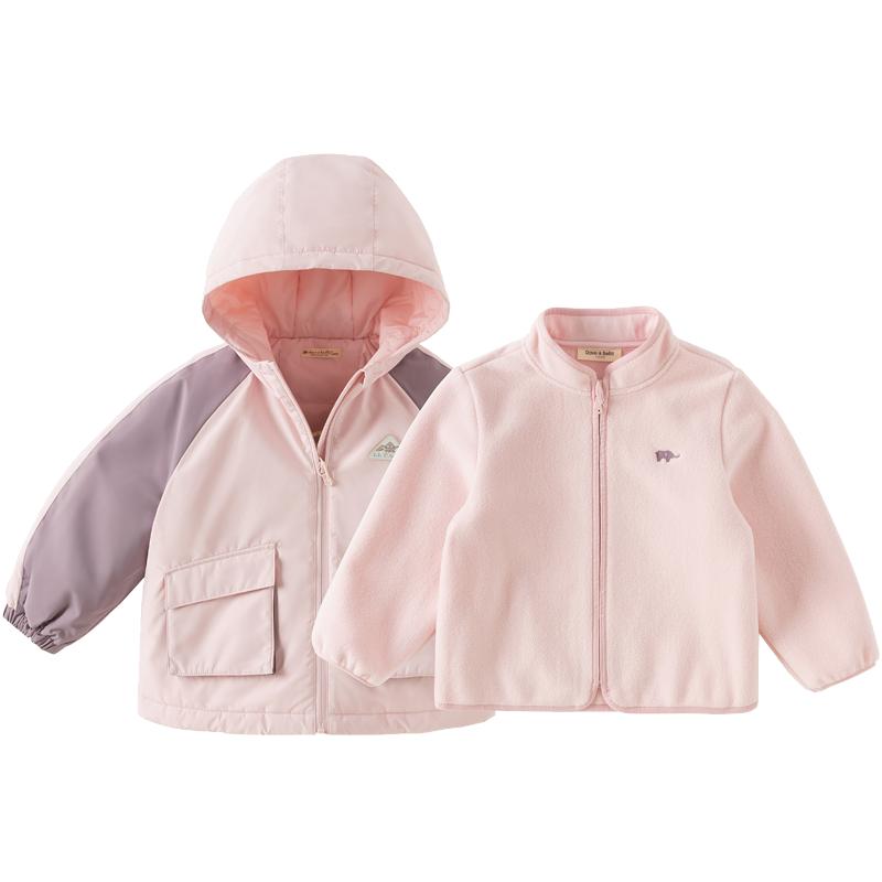 戴维贝拉男女童棉服两件套
