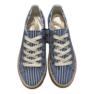 外贸麻边厚底帆布鞋白色女41码40码出口欧美小白鞋休闲百搭田园款