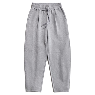 海上公路垂感空气层弯刀休闲裤男士秋季抗起球百搭通勤阔腿卫裤子