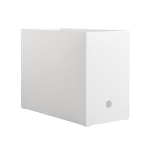 办公室日式白色文件收纳盒窄高型桌面夹缝整理箱书本收纳箱置物架