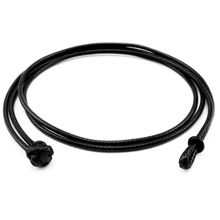 双股蜡皮绳项链绳吊坠挂绳纯色系串珠编织绳男女简约风黄金手链绳