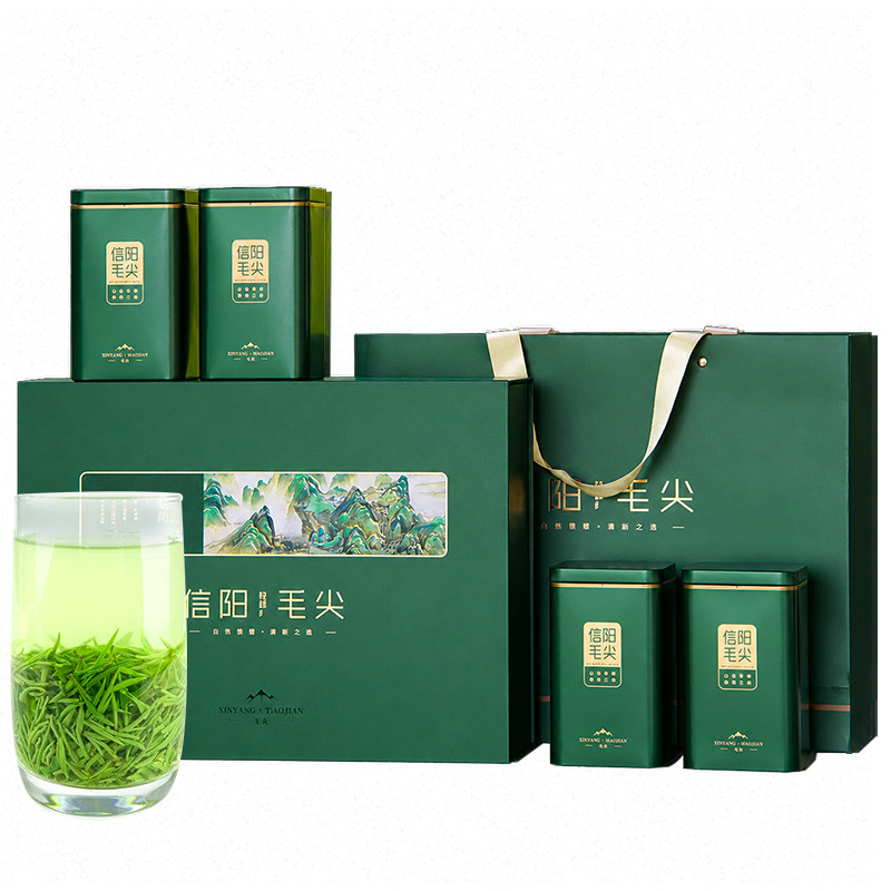 豫春尖特级信阳毛尖礼盒茶叶绿茶2026新茶嫩芽送礼高档礼盒装茶叶