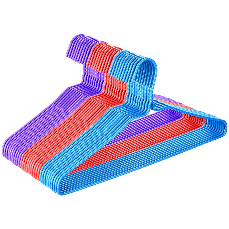 衣架家用加粗防滑成人衣服架宿舍用学生衣挂衣撑子衣架子晾晒收纳