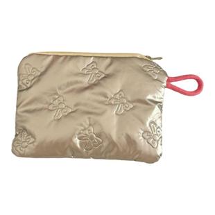 银色迷你化妆包女可爱ins便携随身小号化妆品收纳包零钱包口红包