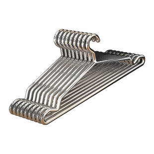 加粗不锈钢衣架家用加厚实芯凉晾衣撑架子铁晒无痕衣挂衣服的撑子