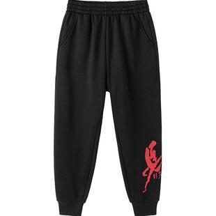 【balaOne】巴拉巴拉童装儿童裤子男童2025年新款春秋装加绒卫裤