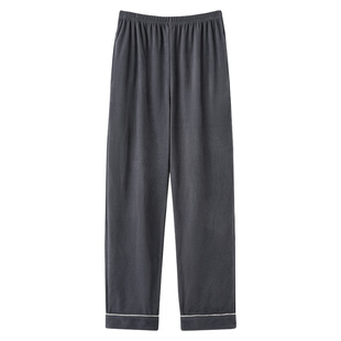 男士睡裤男长裤冬季德绒男款居家裤子加厚保暖裤秋冬款悠闲家居裤