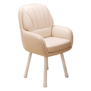 奶油风化妆凳女生卧室梳妆台凳子靠背家用小户型高级感美甲化妆椅