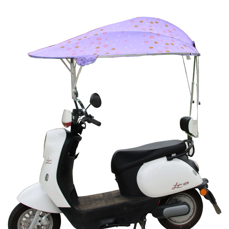 电动车雨棚新款电瓶车雨棚摩托车棚蓬加厚遮阳伞防吹翻合金雨伞