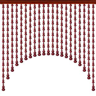 桃木葫芦门帘珠帘门对门挂帘卫生间卧室玄关隔断免打孔垭口装饰帘