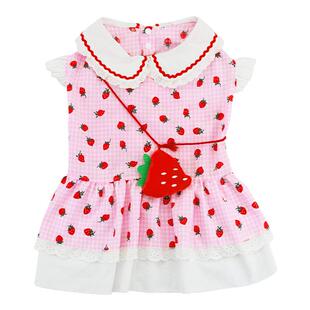 宠物狗狗夏天衣服薄款公主裙柯基柴犬泰迪中型犬小型犬防掉毛裙子