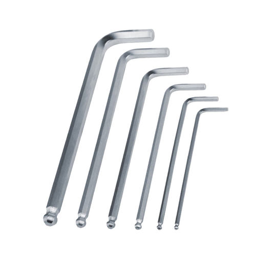 加长球头内六角扳手 4mm6mm扳手 L型短型平头六角棱6方镀镍3mm