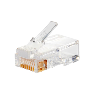 原厂大唐电信六类水晶头50U镀金纯铜 RJ45电脑网口千兆线接头包邮