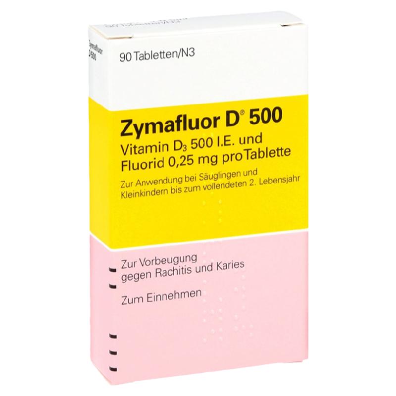德国维生素VD3片含氟D500婴幼儿童宝宝D1000类鱼肝油促进钙吸收