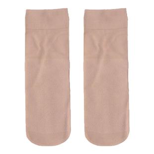 加厚棉底防滑吸汗松口丝袜防勾丝天鹅绒耐磨肉色妈妈袜子中筒短袜