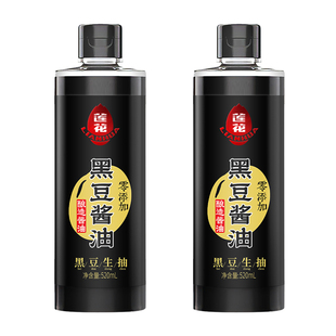 莲花酱油黑豆酿造0添加520ml/瓶 特级生抽粮食炒菜调味官方旗舰店
