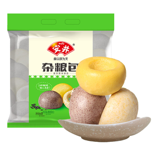 安井 窝窝头约28只早餐馒头速冻面点杂粮包800g黑米南瓜玉米包