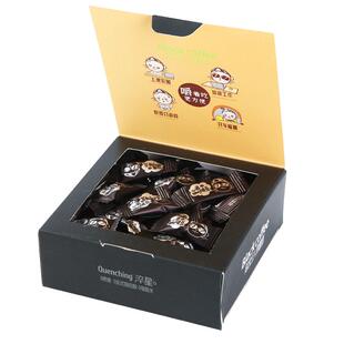 淬星高因黑咖啡糖0蔗糖香醇干嚼咖啡豆开车上课提神口嚼咖啡含片