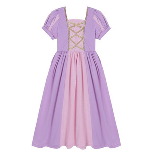 迪士尼公主裙女童礼服梅莉达灰姑娘白雪长发公主裙童话主题演出服