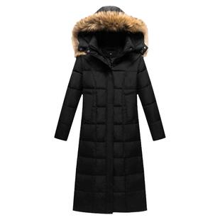 羽绒服女过膝加厚棉袄2026新款中长款大毛领超长冬季棉衣棉服外套