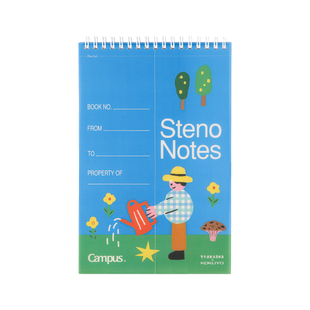 日本kokuyo国誉A5上翻速记本塔卡沙TYAKASHA联名不易硌手学生用作业本记事本文具分栏内页线圈本