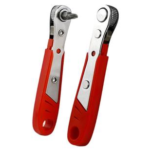 正反棘轮螺丝刀90度直角弯头拐角多功能扳手短十字一字批头套装