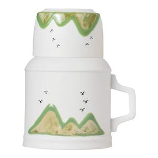 远山粗陶一壶一杯户外旅行茶具套装便携式包茶壶茶杯一人用快客杯