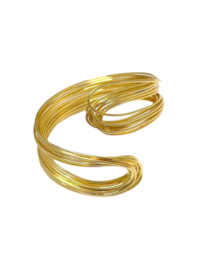 JILIFANG线条缠绕手镯戒指